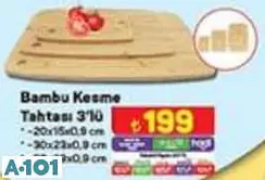 BAMBU KESME TAHTASI 3'LÜ